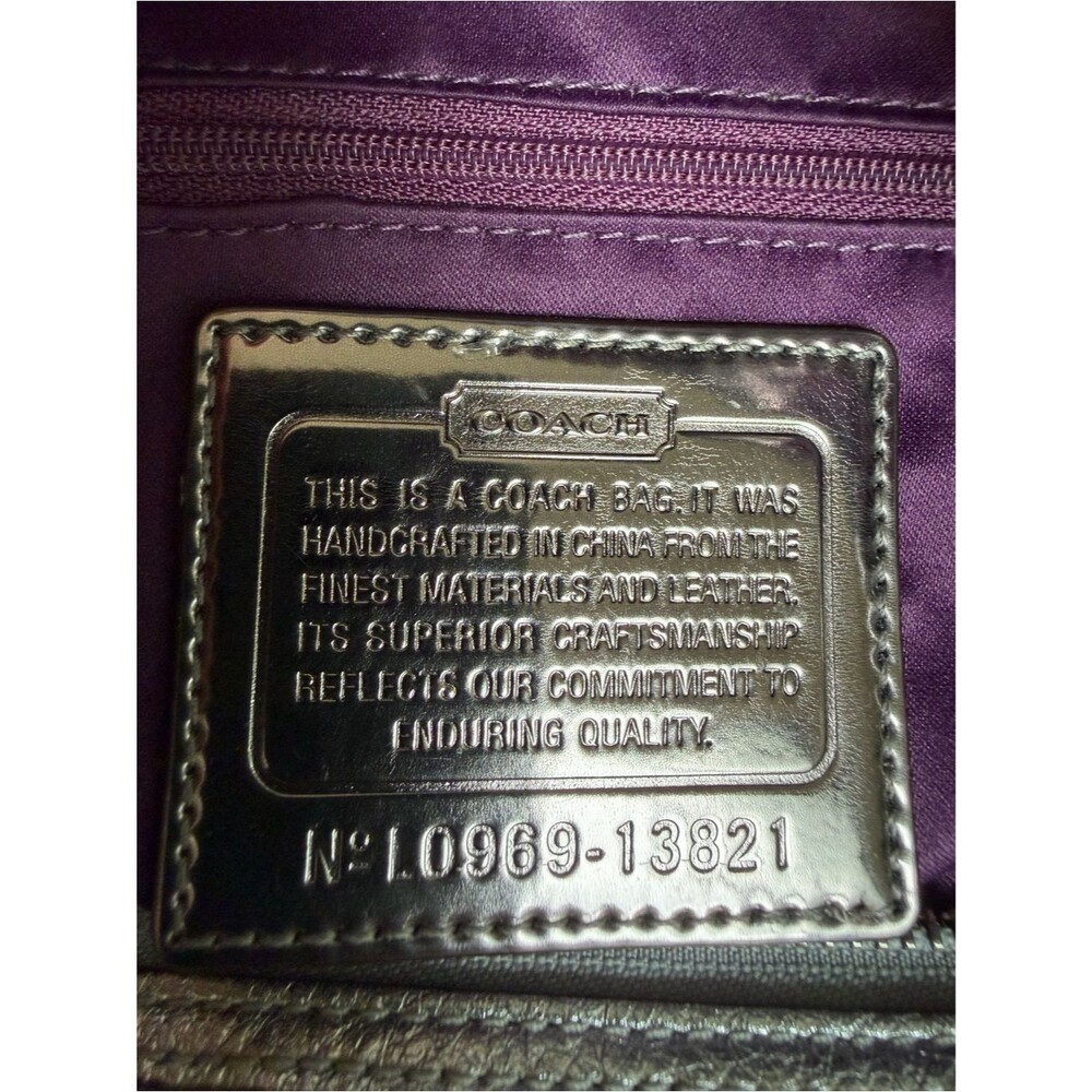 Coach Limited Edition Poppy Sequin Spotlight Tote Shoulder Bag 13821 Silver Y2K - Picture 13 of 16